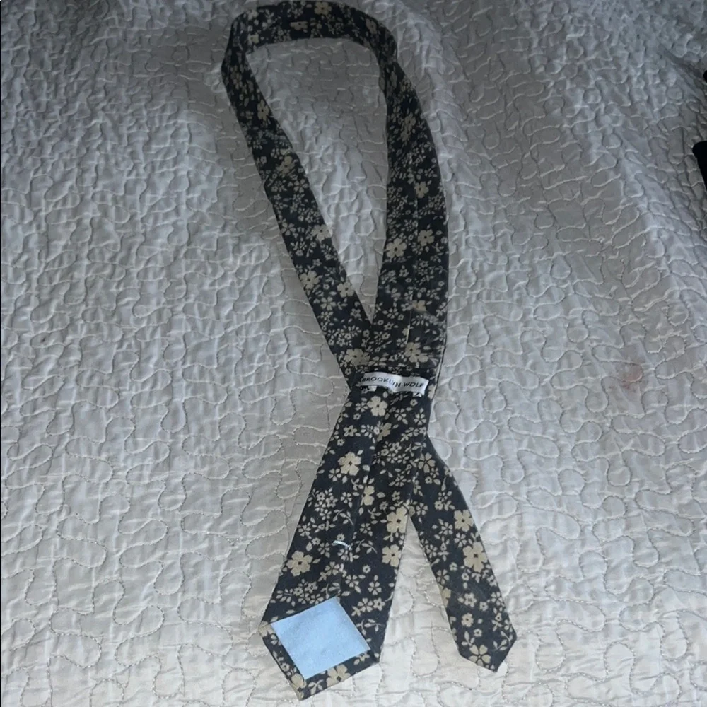 Elegant Black and White Floral Scarf